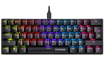 Клавиатура игровая механическая проводная Defender STRIKER GK-380L, черный