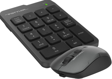 Комплект беспроводной клавиатура+мышь A4Tech Fstyler FG1600C Air серый/черный