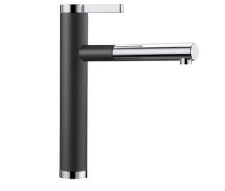 Смеситель Blanco Linee-S 526171 черный/хром