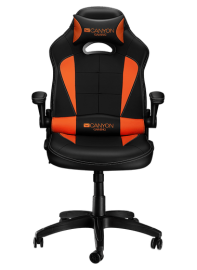 Кресло игровое CANYON Gaming chair, black+Orange