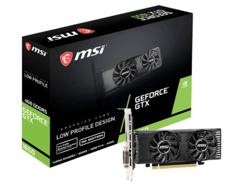 Видеокарта MSI GeForce GTX 1650 4GB GDDR5 (GTX 1650 4GT LP OC) 1695/8000MHz DP, DVI, HDMI