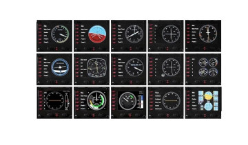 Джойстик Logitech G Pro Flight Instrument Panel (приборная панель с ЖК-дисплеем для авиасимуляторов) (945-000008)