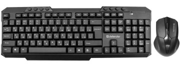 Комплект клавиатура + мышь Defender Jakarta C-805, черный