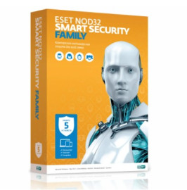 ПО ESET NOD32 Smart Security Family -универсальная лицензия на 1 год на 3ПК