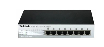 Коммутатор D-LINK DES-1210-08P, 8 PoE ports 10/100Mbps