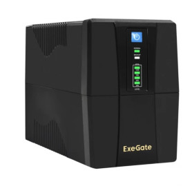 ИБП Exegate UNB- 600.LED.AVR.2SH.RJ.USB, Black EX292764RUS