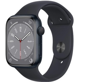 Смарт-часы Apple Watch Series 8 45mm Midnight Aluminium Case with Midnight Sport Band