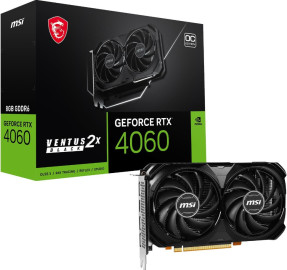 Видеокарта MSI GeForce RTX 4060 Ventus 2X Black OC 8GB DLSS 3