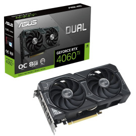 Видеокарта ASUS GeForce RTX 4060 Ti OC Dual 8GB DLSS 3