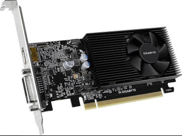 Видеокарта GigaByte GeForce GT1030 (1177/2100) GDDR4 2048MB 64-bit, PCI-E16x 3.0. Количество поддерживаемых мониторов - 2. (DVI-D, HDMI)