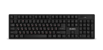Клавиатура SVEN KB-C2100W, USB, черный