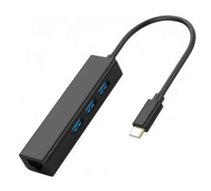 Сетевой кабель KS-is USB-C - RJ45 LAN Gigabit адаптер с USB 3.0 KS-410