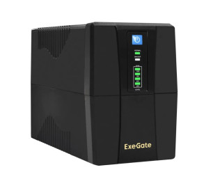 ИБП Exegate BNB-1000.LED.AVR.2SH.RJ.USB, Black EX292786RUS