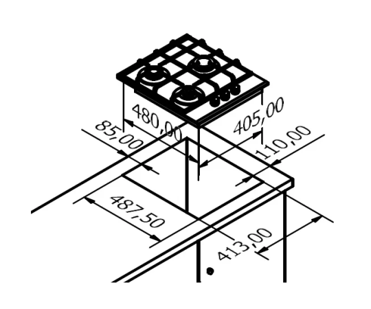 Варочная панель Kuppersberg FQ42 W Варочная панель Kuppersberg FQ42 W