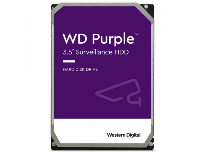 Жесткий диск 6000Gb WD 256Mb SATA WD64PURZ Purple для систем наблюдения