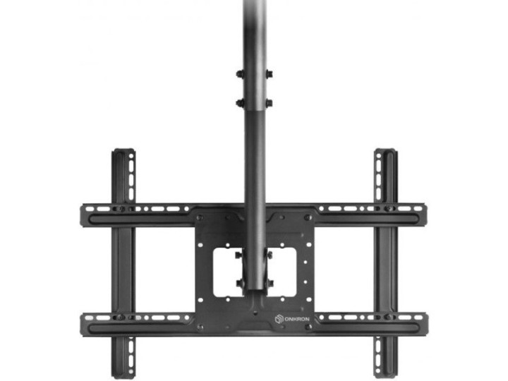 Потолочный кронштейн для ТВ ONKRON N2L чёрный, для 32"-80", наклон 15°, поворот 60°, нагрузка до 68, 2 кг, расстояние до потолка 717-3104 мм