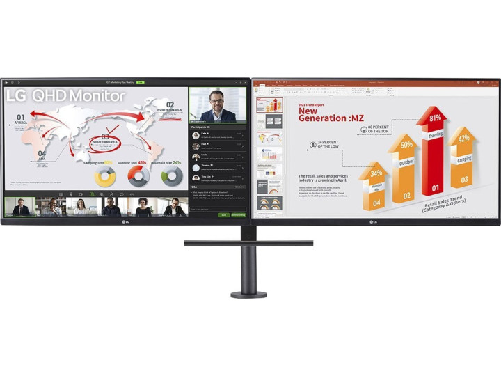 Монитор LG Ergo Dual 27QP88DP-BS 27" 2560x1440px IPS