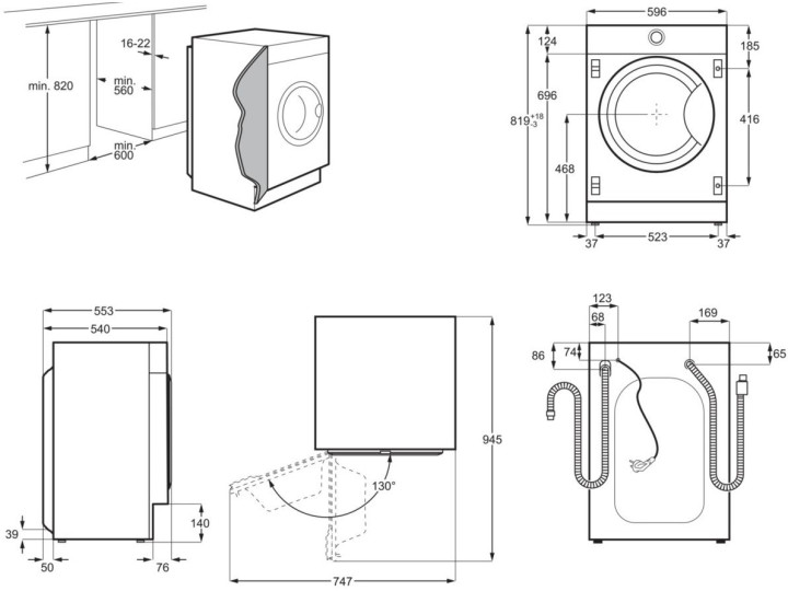Встраиваемая стиральная машина Electrolux EW7W368SI