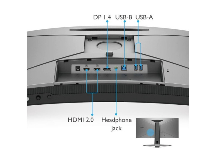 Монитор BENQ Mobiuz EX3415R 34" 3440x1440px IPS 144Hz 1 ms Curved