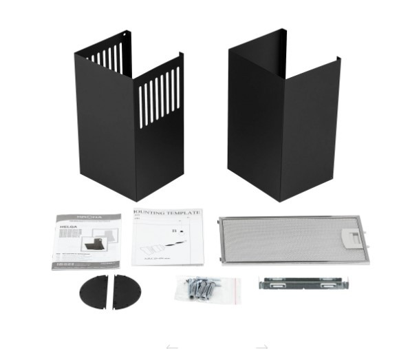 Наклонная вытяжка KRONA HELGA 600 black S