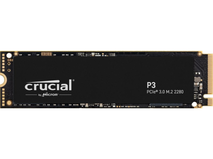 Жесткий диск SSD M.2 500GB Crucial P3 PCIe 3 x4 R3500/W1900Mb/s CT500P3SSD8 110 TBW