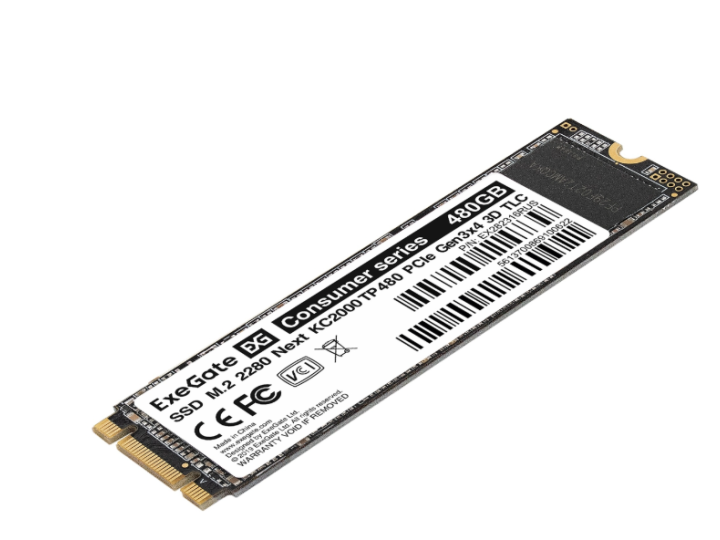 Жесткий диск SSD M.2 480GB ExeGate Next 2280 KC2000TP480