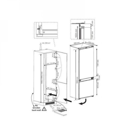 Холодильник встраиваемый BEKO BCNE 400E40SN