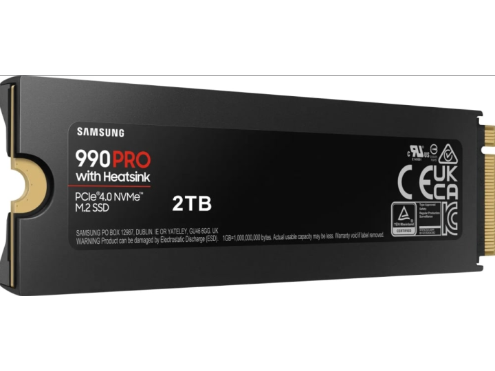 Жесткий диск SSDM.2 2TB Samsung 990 PRO с радиатором