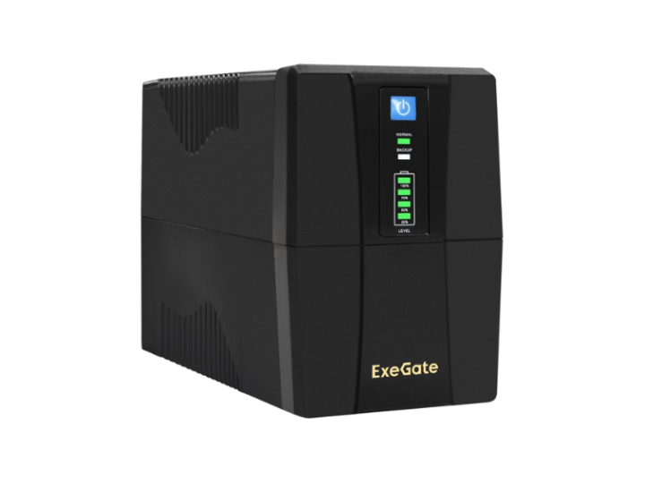 ИБП Exegate UNB-800.LED.AVR.2SH.RJ.USB <800VA/480W, LED, AVR, 2*Schuko, RJ45/11, USB, Black EP285604RUS