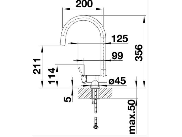 Смеситель Blanco Coressa-F 521544 хром Смеситель Blanco Coressa-F 521544 хром