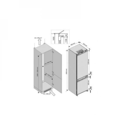 Холодильник встраиваемый BEKO BCNA 306E4ZSN