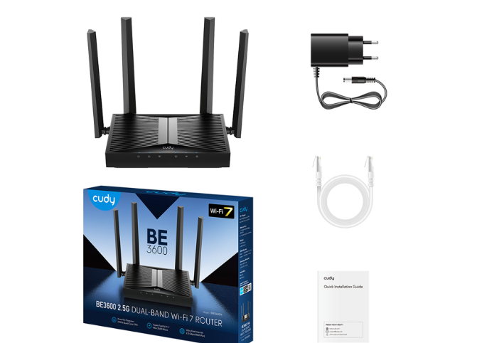 WI-FI роутер CUDY WR3600 (BE3600) WI-FI роутер CUDY WR3600 (BE3600)