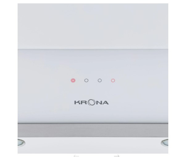 Вытяжка наклонная KRONA IRIDA 600 white sensor