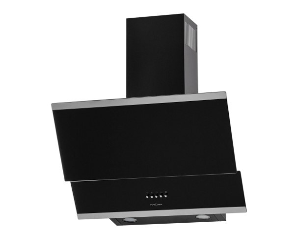 Вытяжка наклонная KRONA IRIDA 600 black push button
