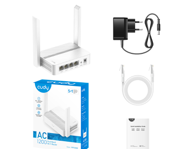 WI-FI роутер CUDY WR1200E (AC1200) WI-FI роутер CUDY WR1200E (AC1200)