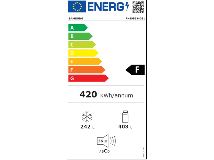 Холодильник Side by Side Samsung RH69B8940B1/EF