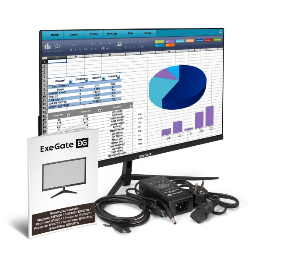 Монитор 23,8" ExeGate SmartView ES2407A Монитор 23,8" ExeGate SmartView ES2407A