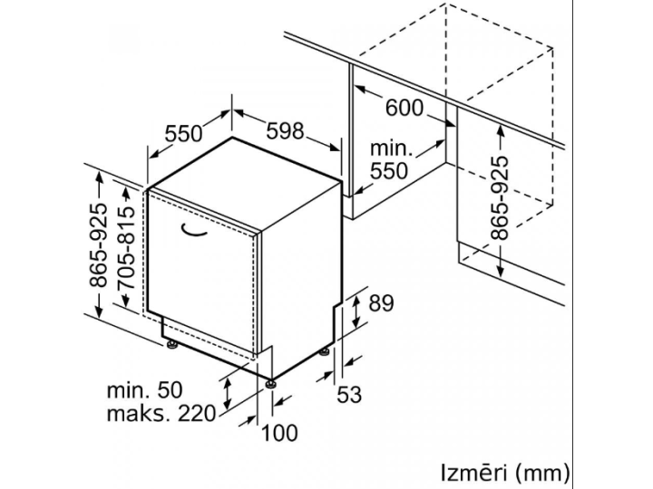 Встраиваемая посудомоечная машина Bosch SBH4HVX00E