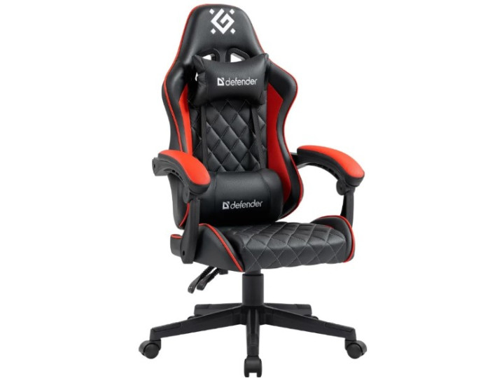 Игровое кресло Defender Majestic, класс4, Черный/Красный Игровое кресло Defender Majestic, класс4, Черный/Красный
