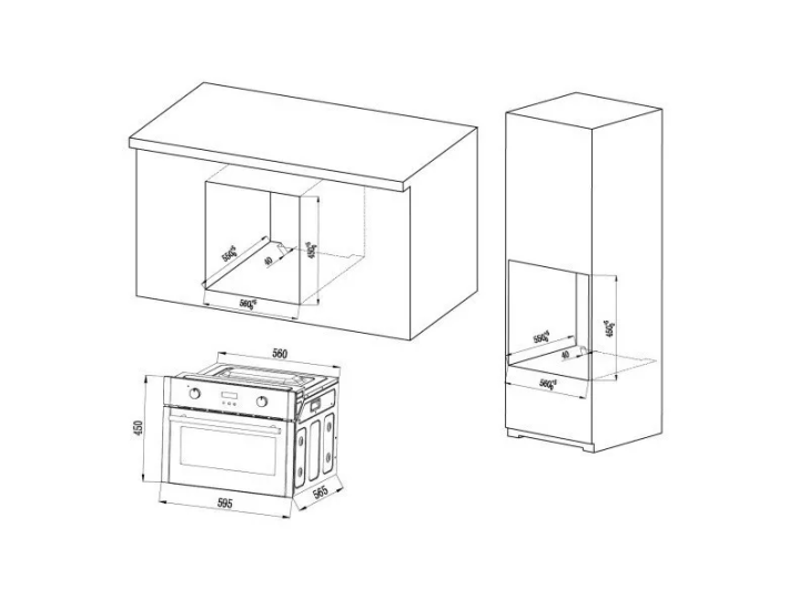 Духовой шкаф MPM 63-BOK-24 черный