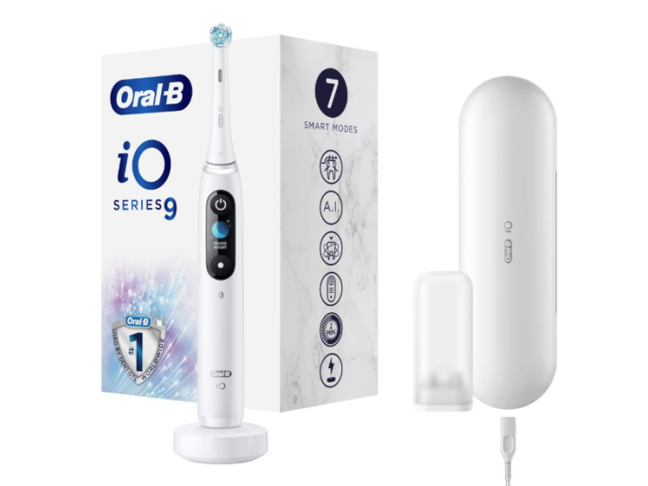 Электрическая зубная щетка Oral-B iO 9 White Alabaster Электрическая зубная щетка Oral-B iO 9 White Alabaster