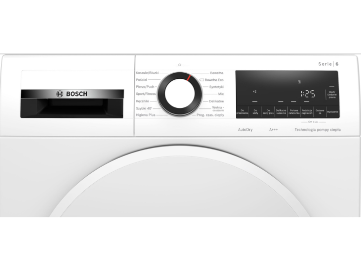 Сушильная машина с тепловым насосом Bosch WQG233DPPL