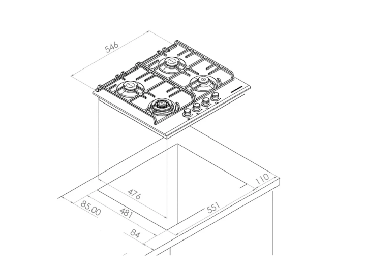 Варочная панель Kuppersberg FQ 63 W Варочная панель Kuppersberg FQ 63 W