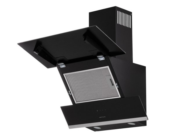 Вытяжка наклонная KRONA IRIDA 600 black sensor