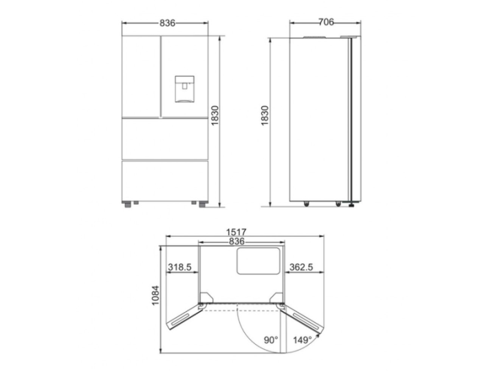Холодильник Side-by-Side Kaiser KS 80425 ElfEm N Холодильник Side-by-Side Kaiser KS 80425 ElfEm N