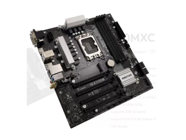 Материнская плата Biostar LGA1700 (Gen.12, 13, 14) ( B760MXC PRO ) Intel B760