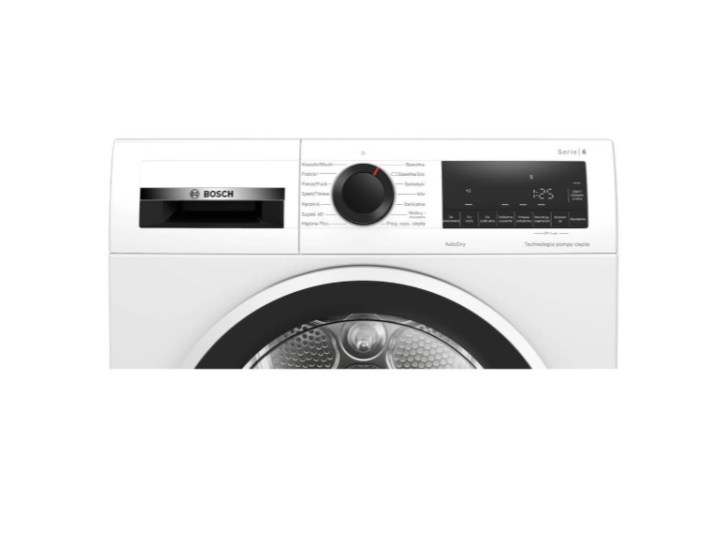 Сушильная машина с тепловым насосом Bosch WQG233DFPL (Serie6 / 61, 3см / 8кг / AutoDry / EaseClean / AntiVibration Design / А+++)