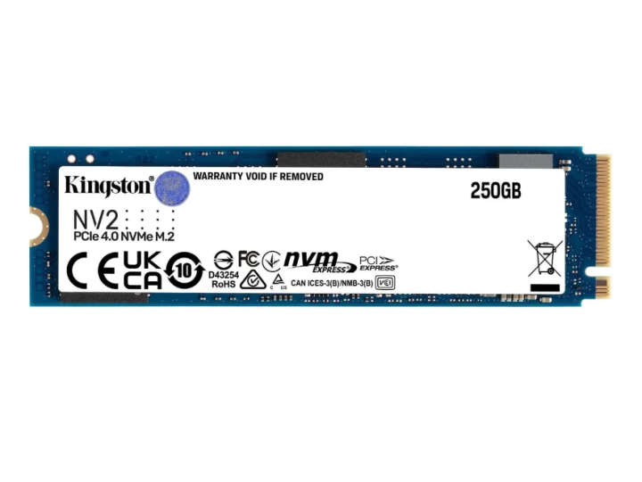 SSD накопитель Kingston NV2 SNV2S/250G 250ГБ, M.2 2280, PCIe 4.0 x4, NVMe, M.2