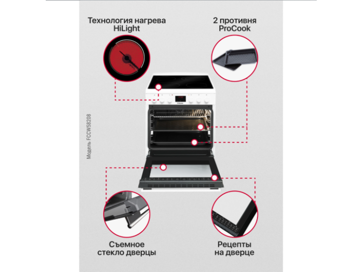 Электрическая плита Hansa FCCW58208 Электрическая плита Hansa FCCW58208