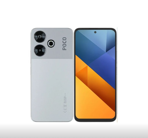 Смартфон POCO M6 6/128 ГБ, серебристый Смартфон POCO M6 6/128 ГБ, серебристый